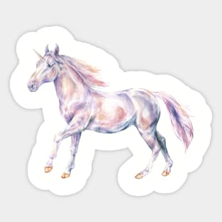 Watercolor Unicorn Sticker